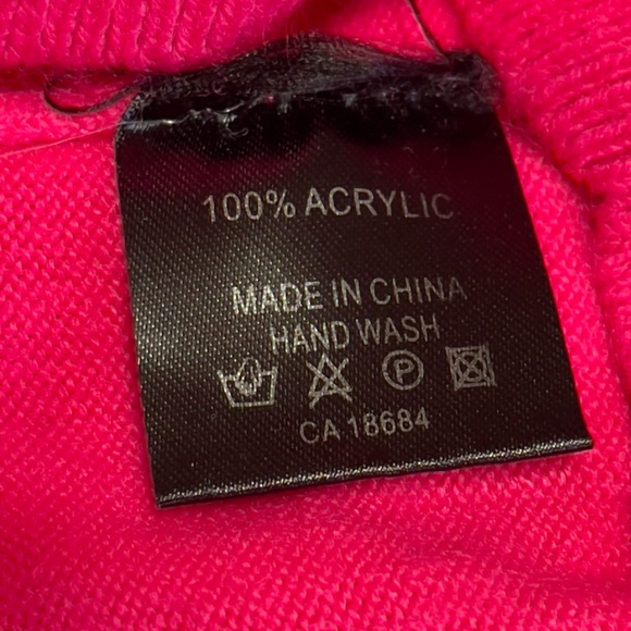 Dino women's sweater, French  pink color size US  S - Picture 6 of 6